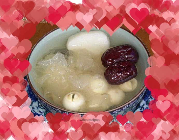 Lotus Seed, Yam and Tremella Soup