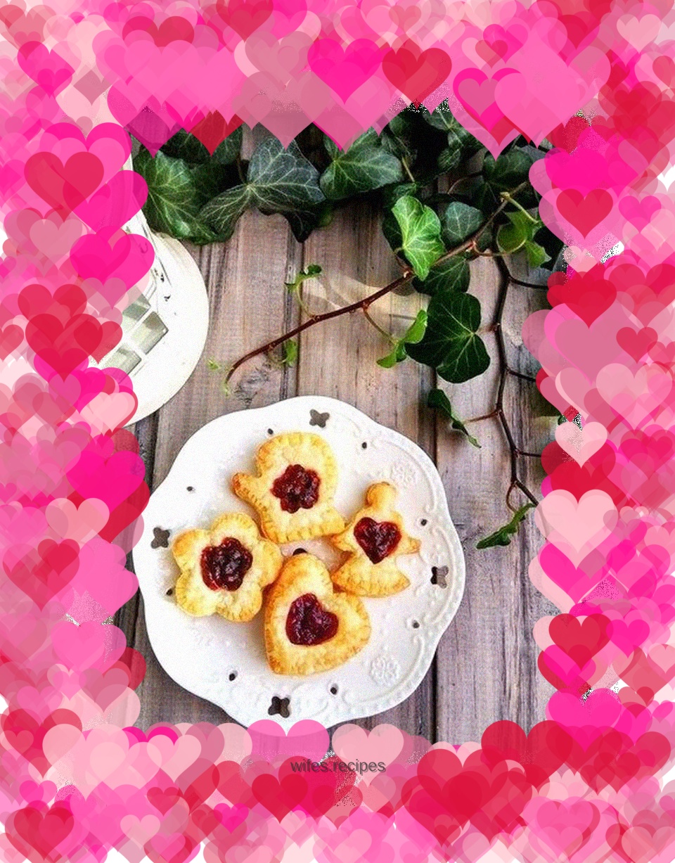 Cranberry jam mille-feuille