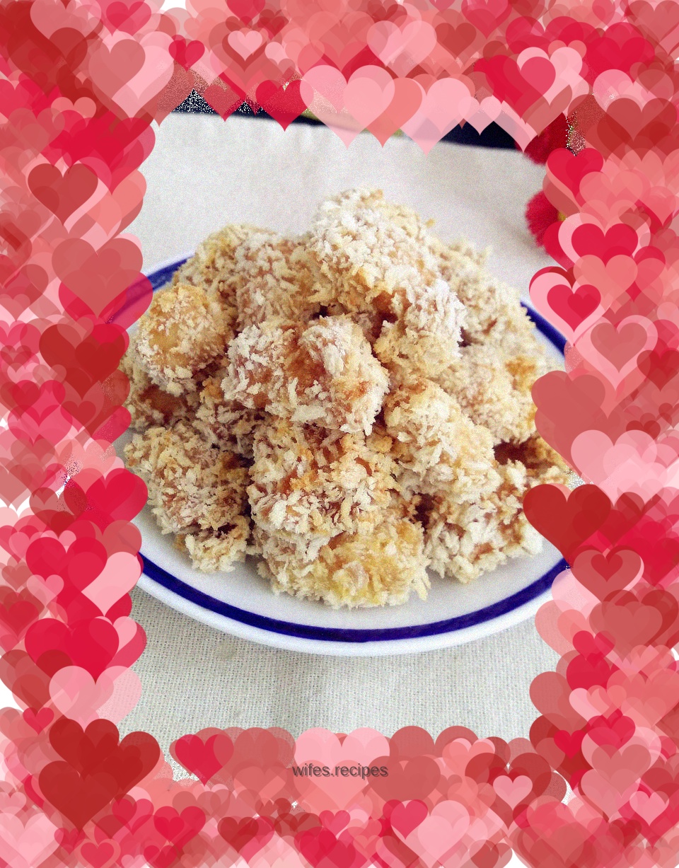 Air fryer version of chicken popcorn