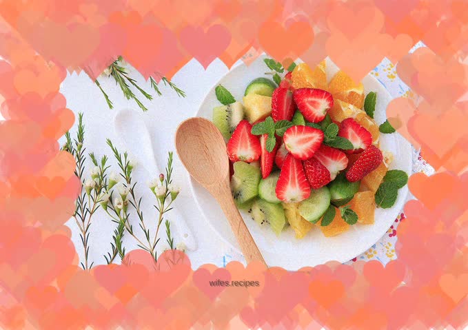 Post-holiday weight loss ~ Fruit and vegetable yogurt salad