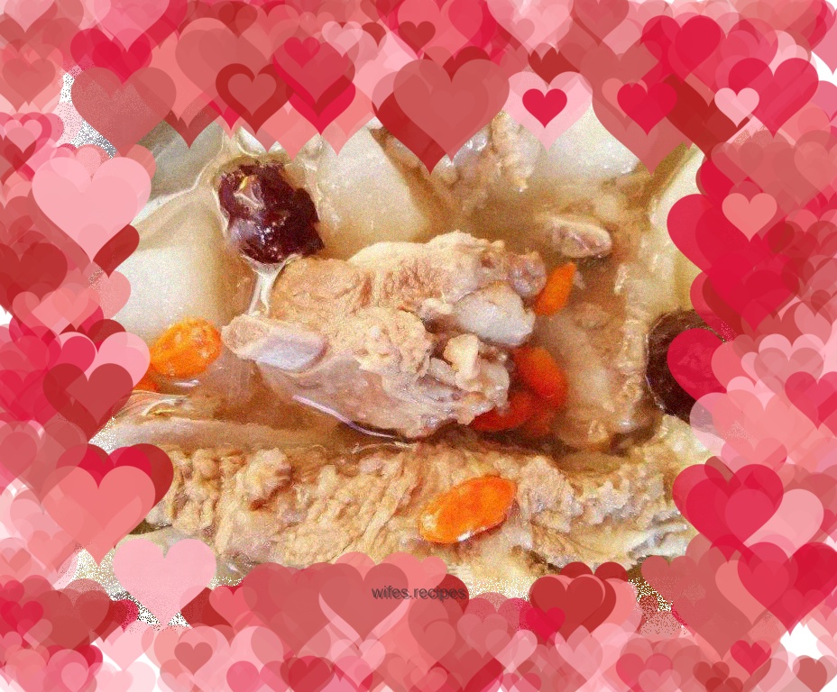 Lamb chops stewed with radish