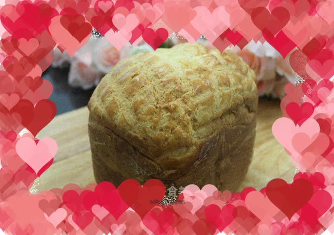 Bread machine version of pineapple bread