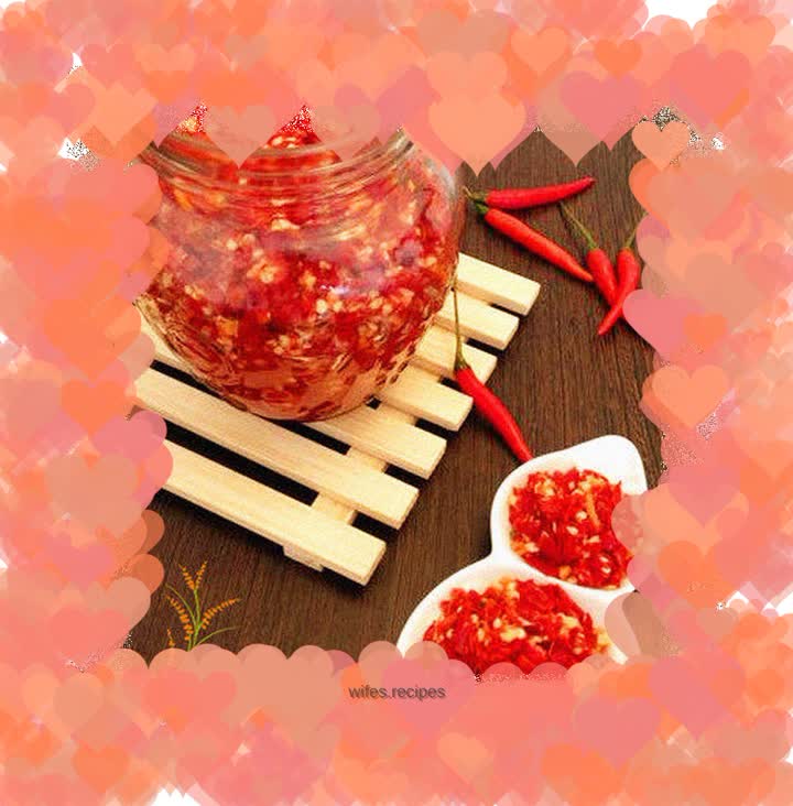 Homemade chopped pepper