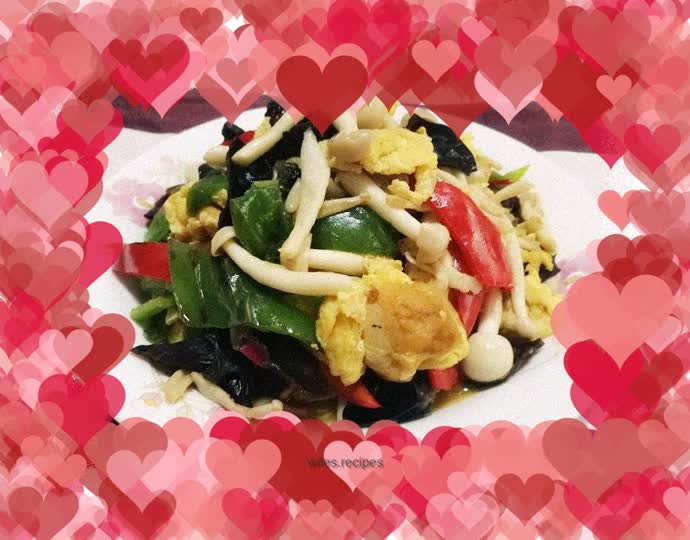 Stir-fried seafood mushrooms