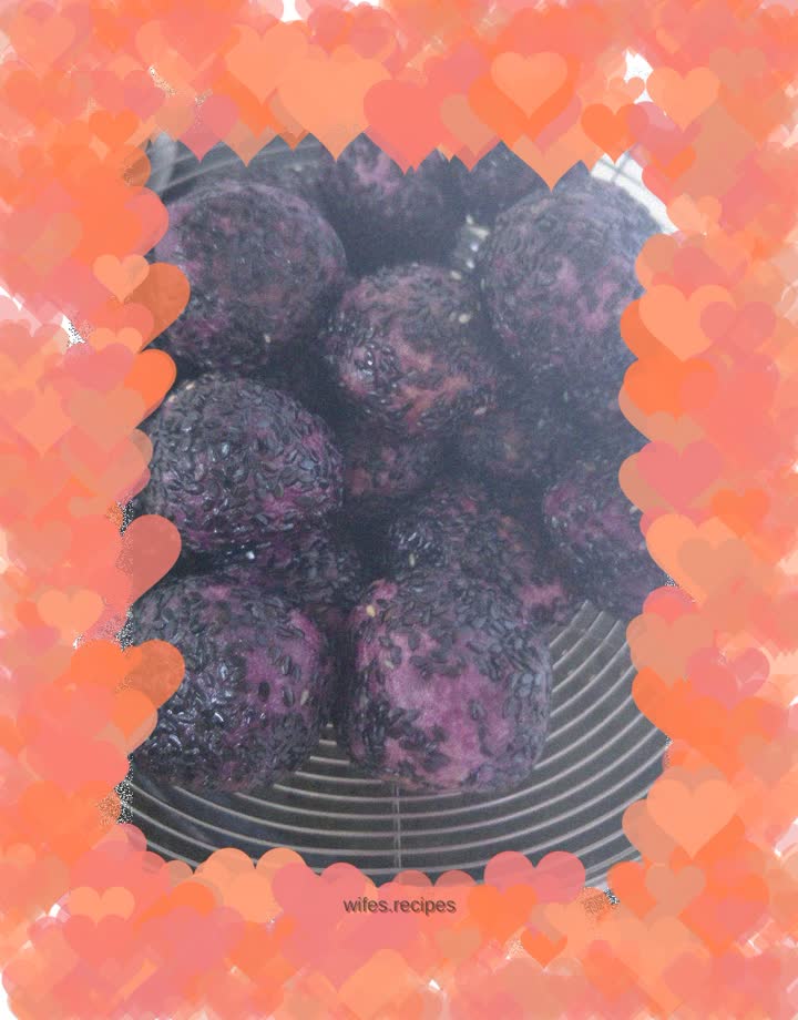 Cheese Purple Sweet Potato Balls