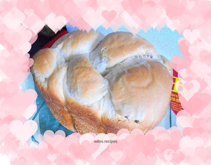 Kidney Bean Braided Toast