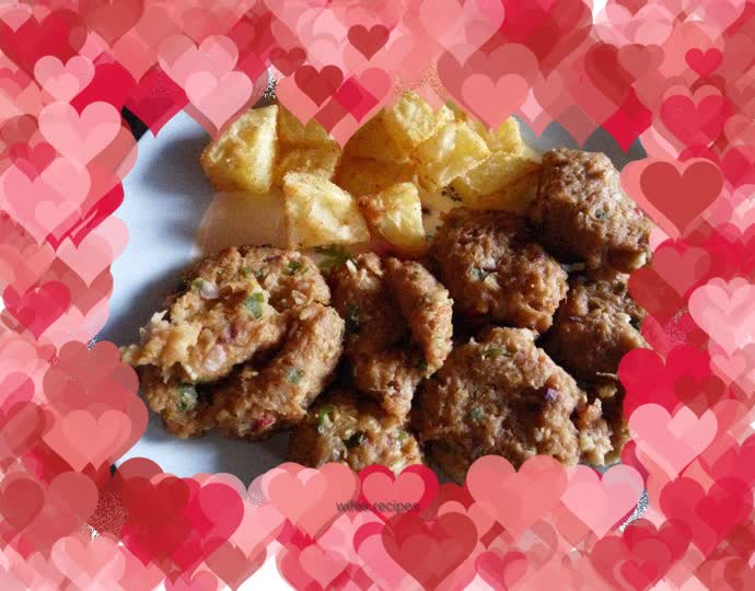 Grilled lotus root cake