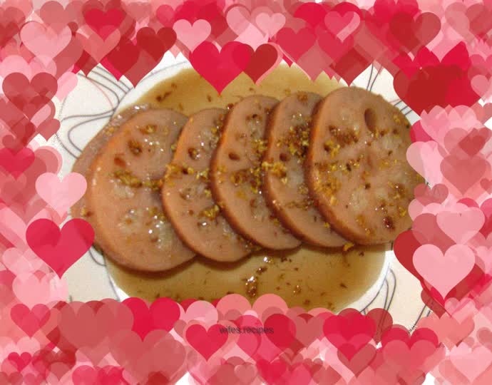 Soft and fragrant osmanthus candied lotus root