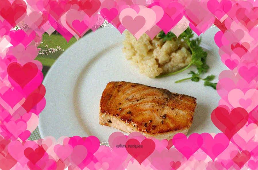 Black Pepper Salmon Mashed Potatoes