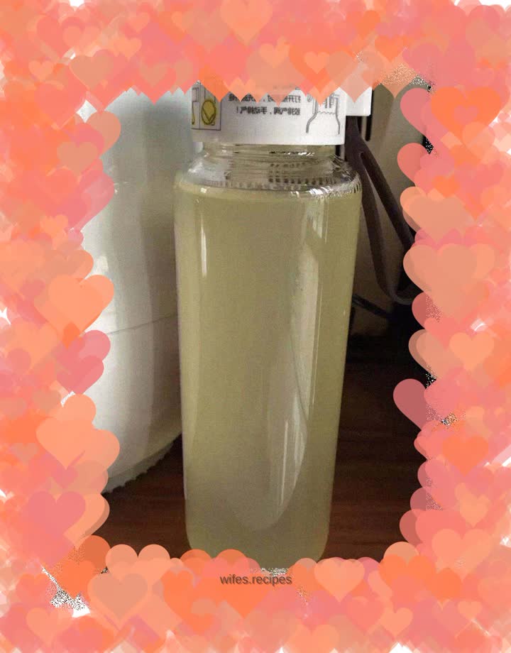 Winter melon, yam, lotus leaf and freshly brewed enzyme