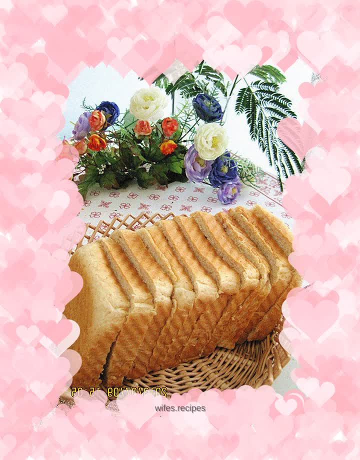 Wheat bran toast - knead the dough in a bread machine