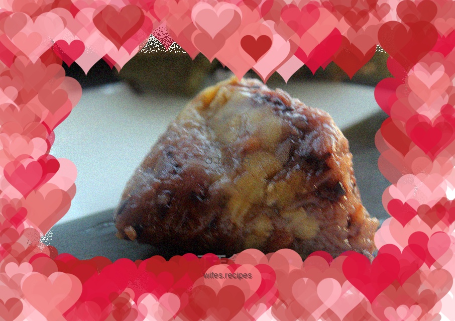 Black rice, fresh meat and brown seeds