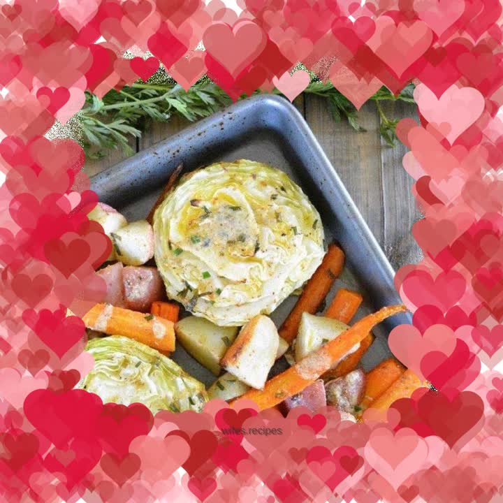 Roasted vegetables with secret sauce