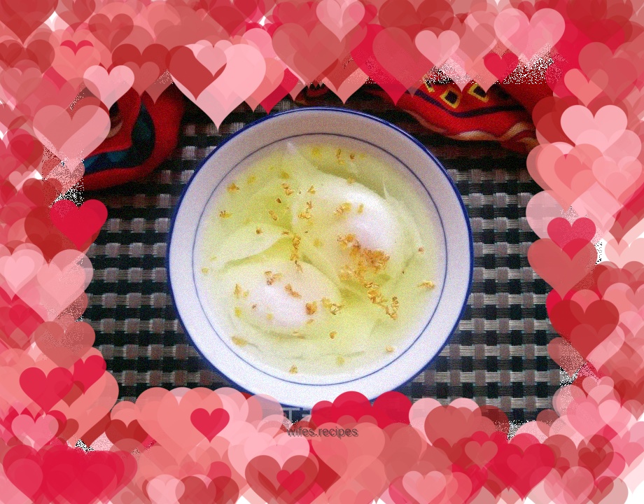 Poached Osmanthus Rock Sugar Egg Poach