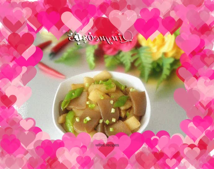 Stir-fried yam with magic tofu