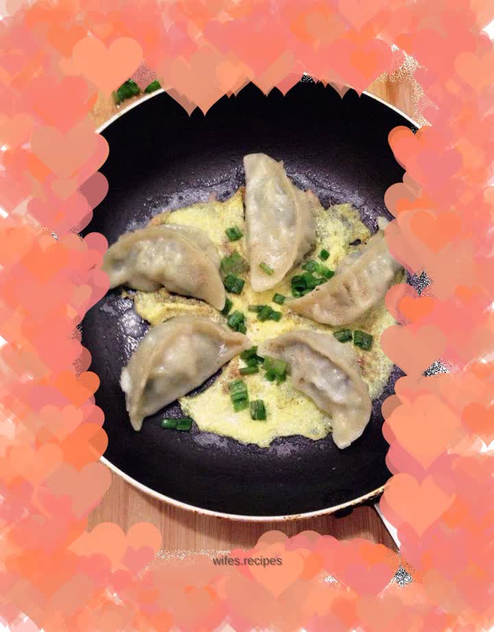 Egg fried dumplings