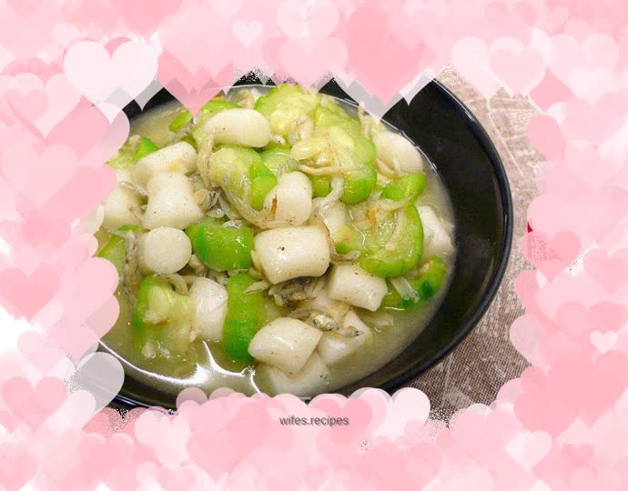 Rice cake with fish and loofah soup I♥rice cake 10
