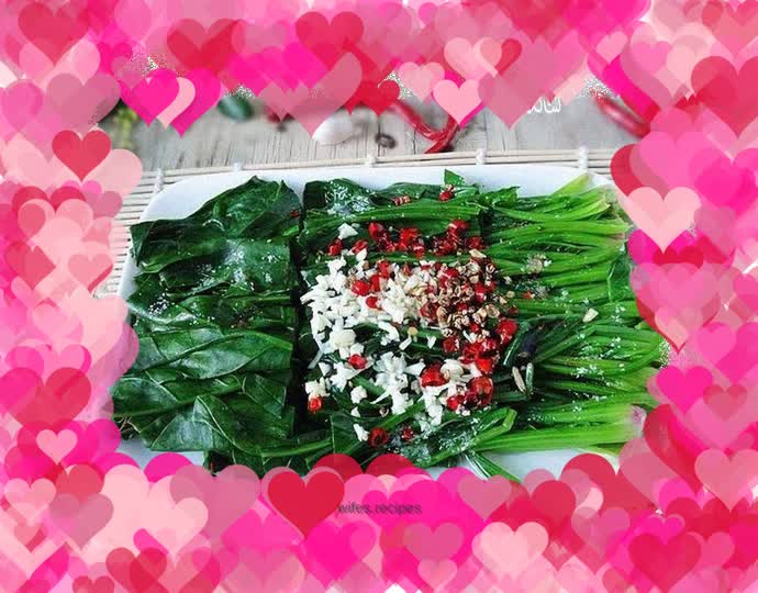 Oiled spinach