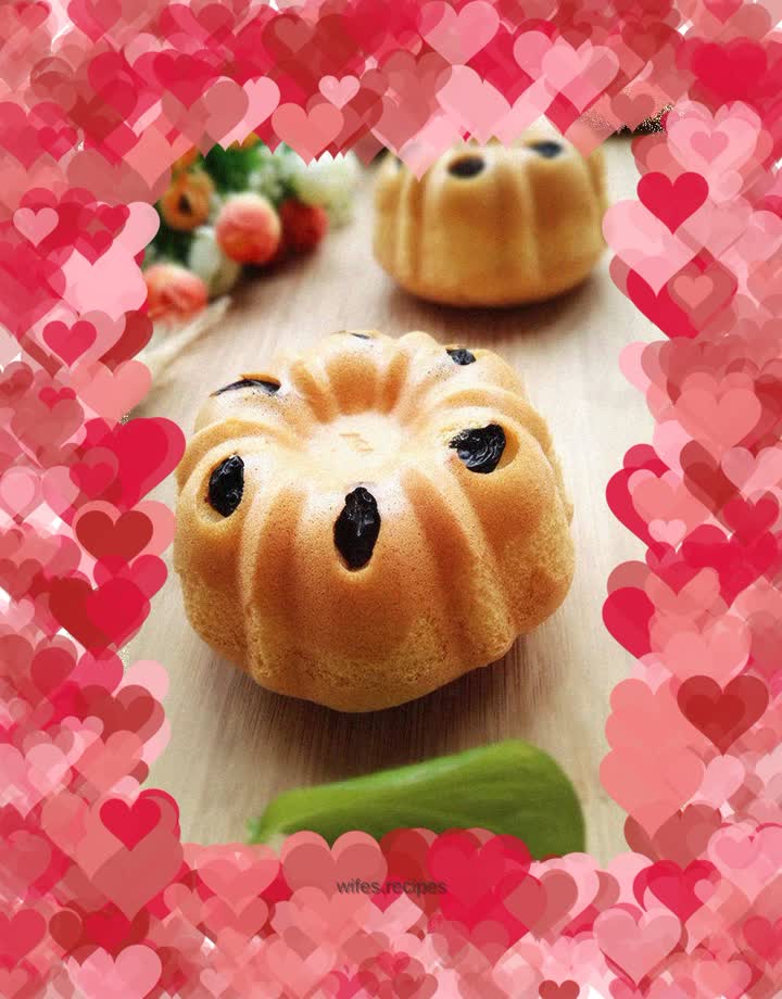 Oil-free blackcurrant chiffon cake