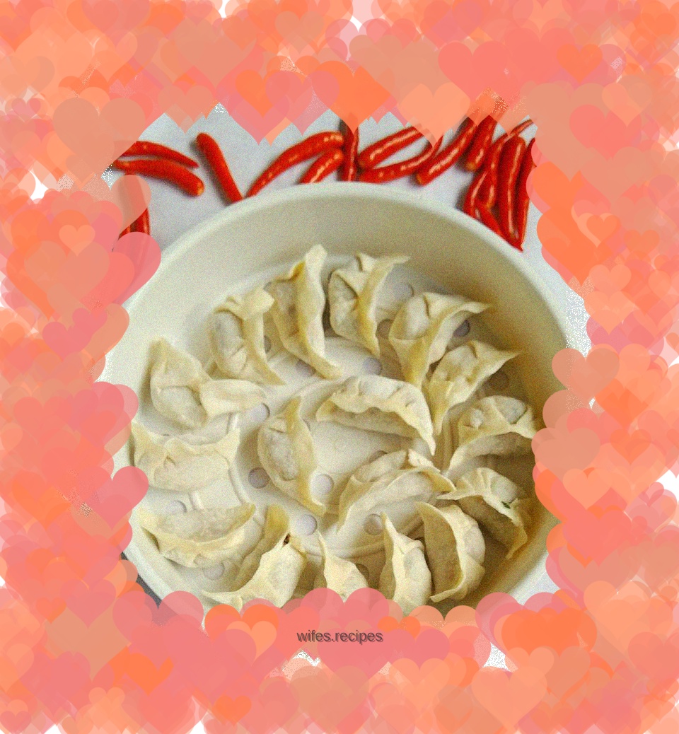 Pork and scallion dumplings