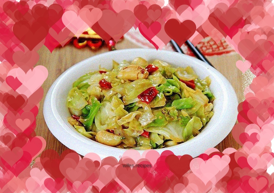 Hand-shredded cabbage