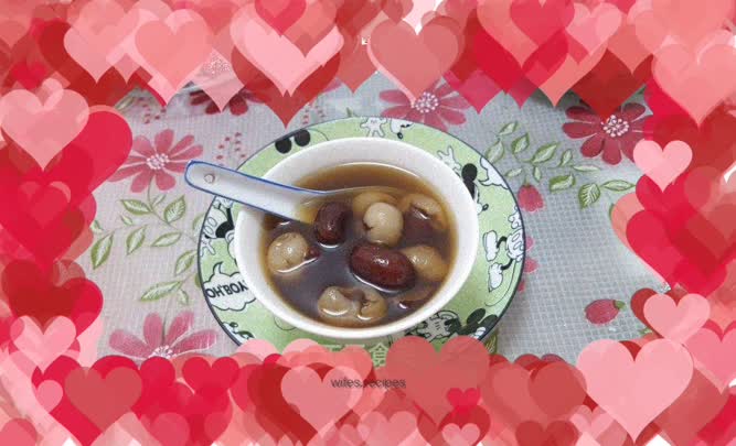 Red dates and longan syrup