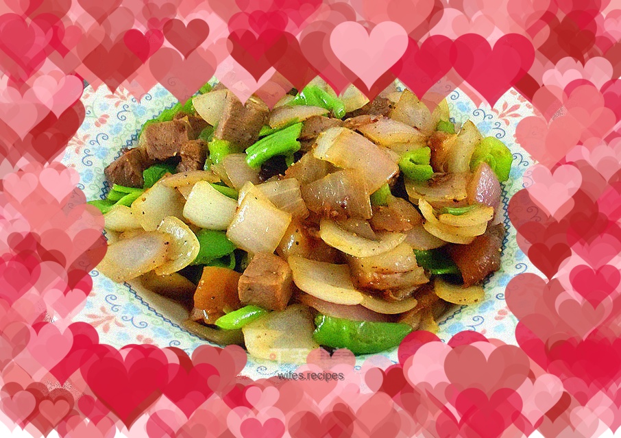 Black pepper beef cubes