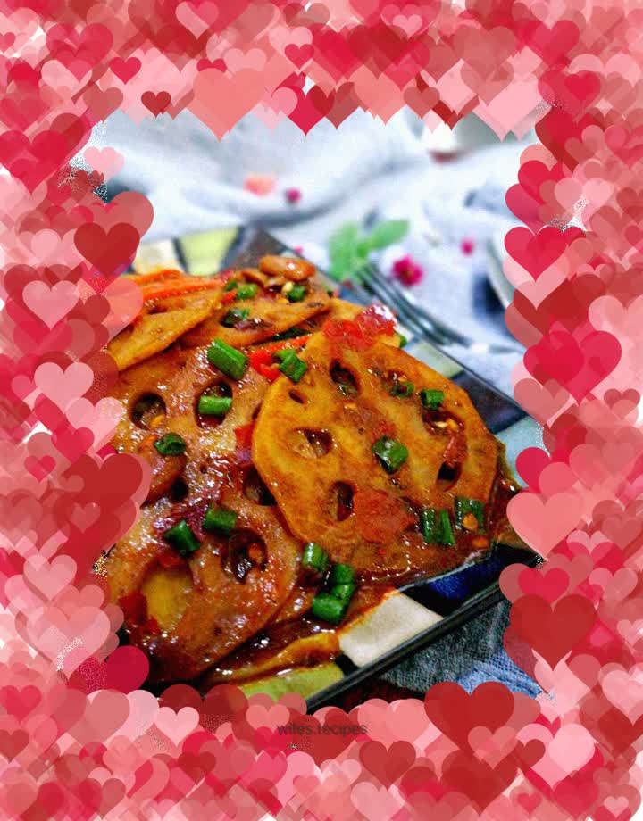 Spicy lotus root slices