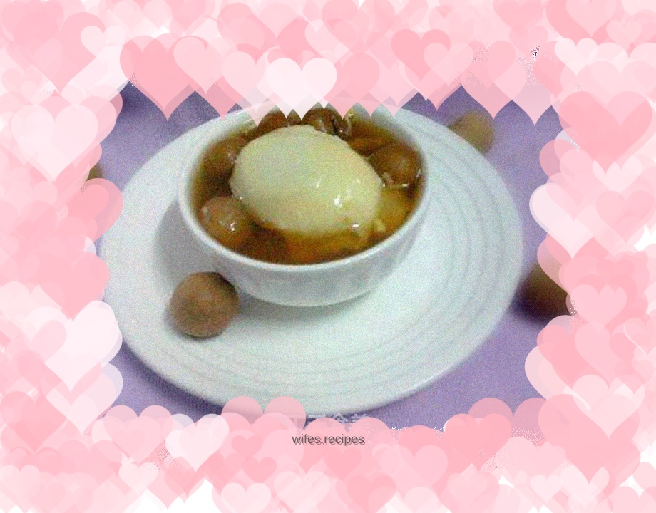Stewed longan with local eggs