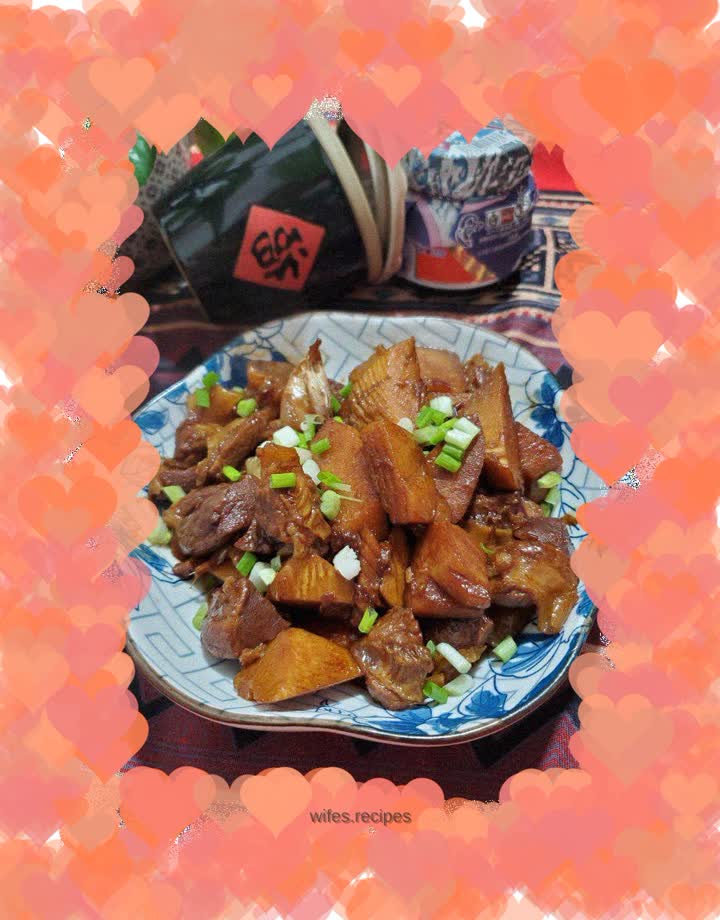 Heart-protecting meat and braised bamboo shoots