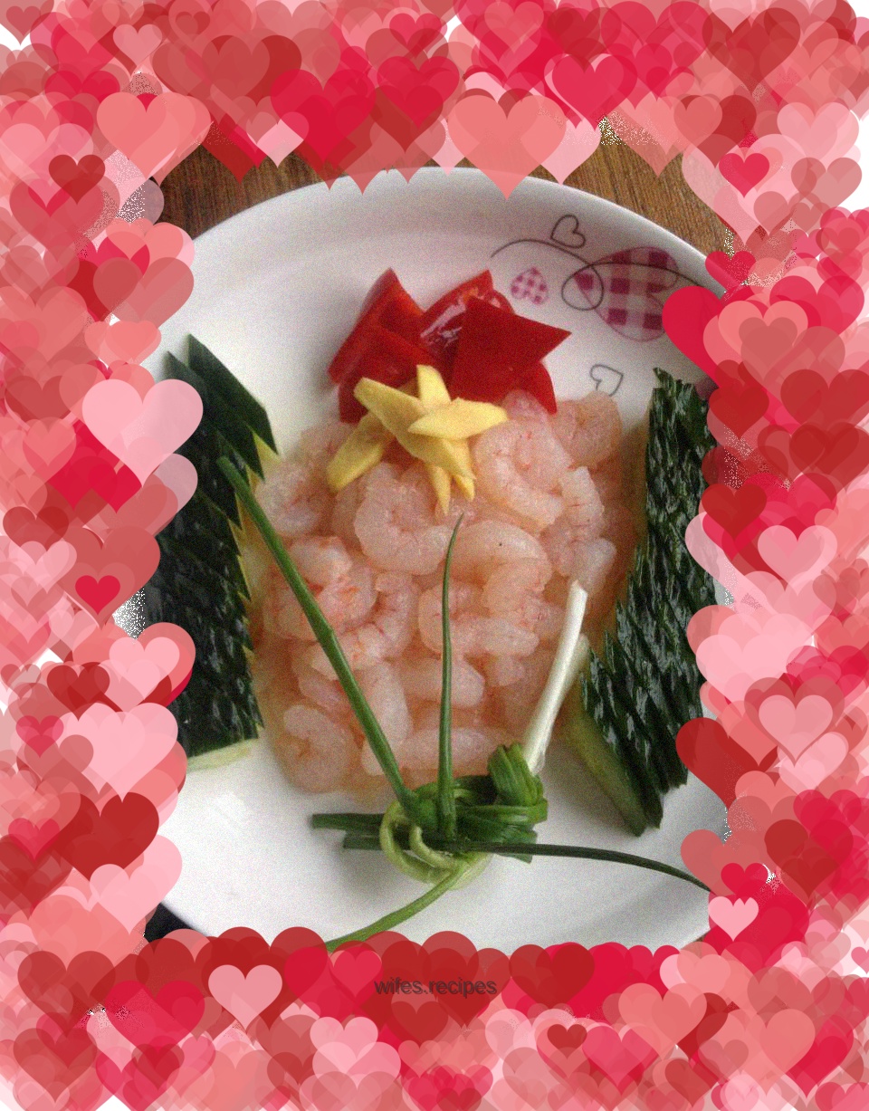 Cucumber fried shrimp balls