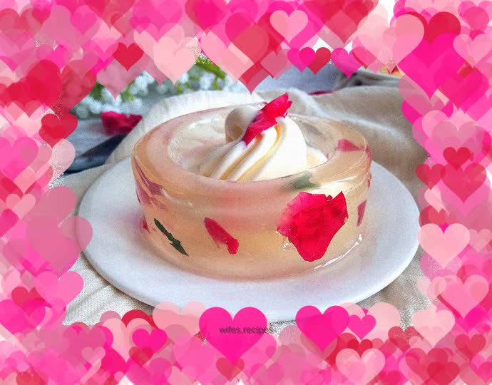 Lemon flavored crystal ice cream jelly cup