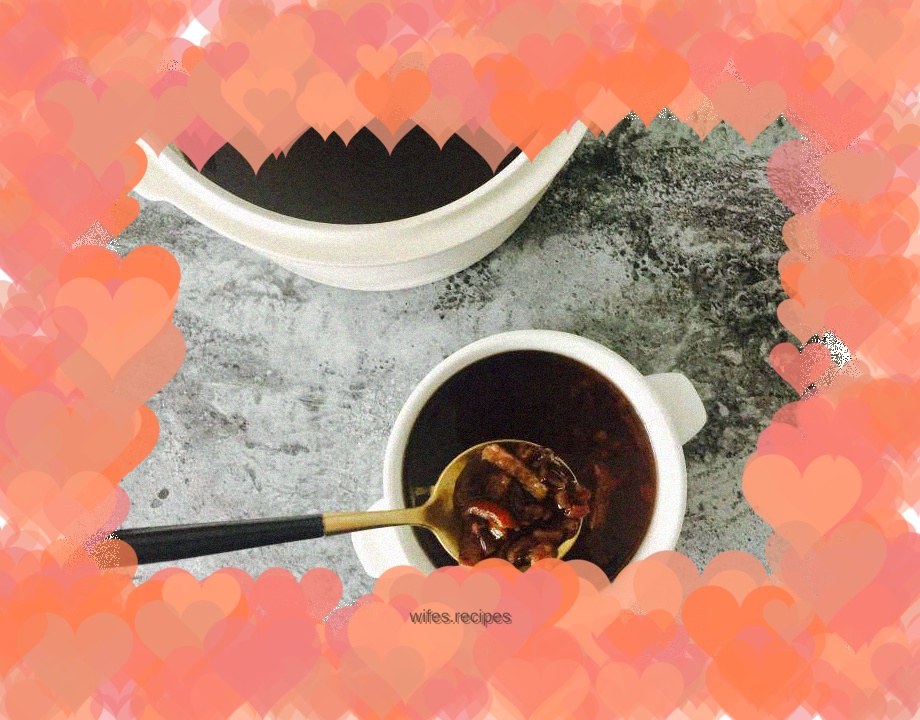 Sweet red bean and tangerine peel soup