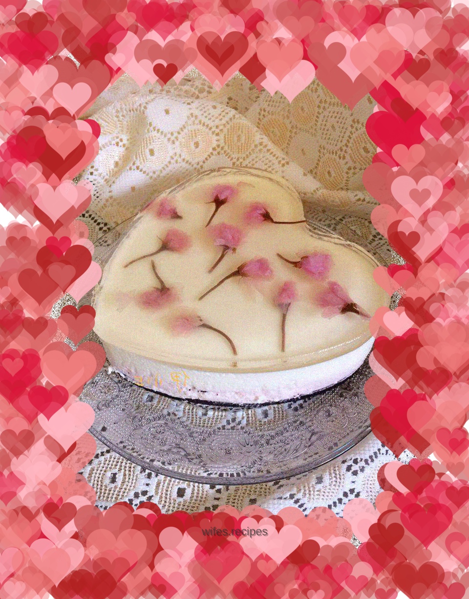 Sakura yogurt mousse cake