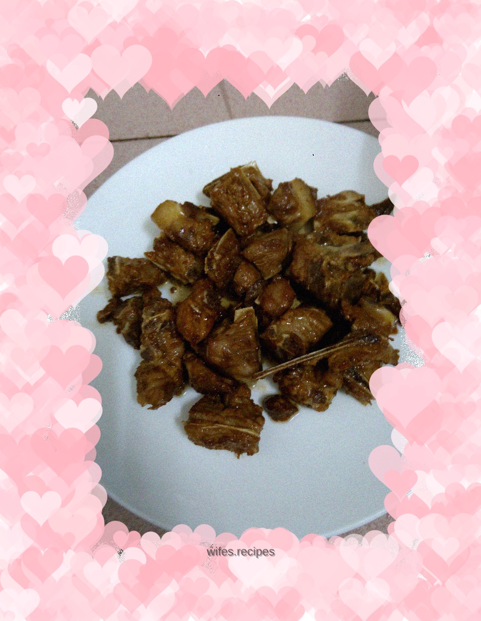 Sweet and Sour Bones (simple, no-fried version)