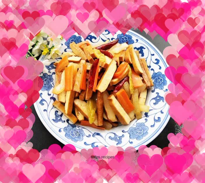 Spicy Fried Dried Tofu