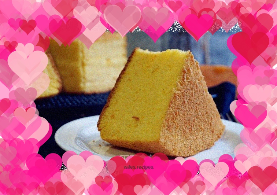 Pumpkin chiffon cake