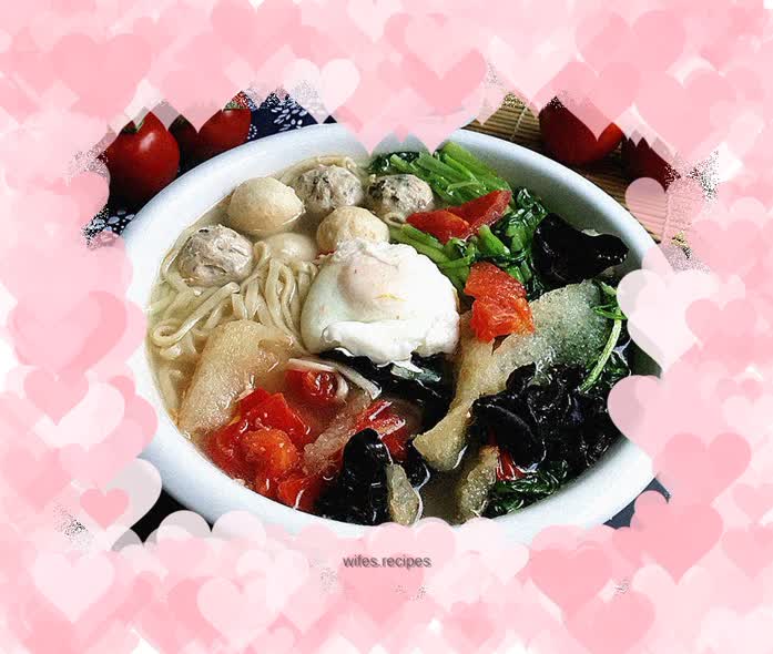 Fish Ball Belly and Three Fresh Noodles