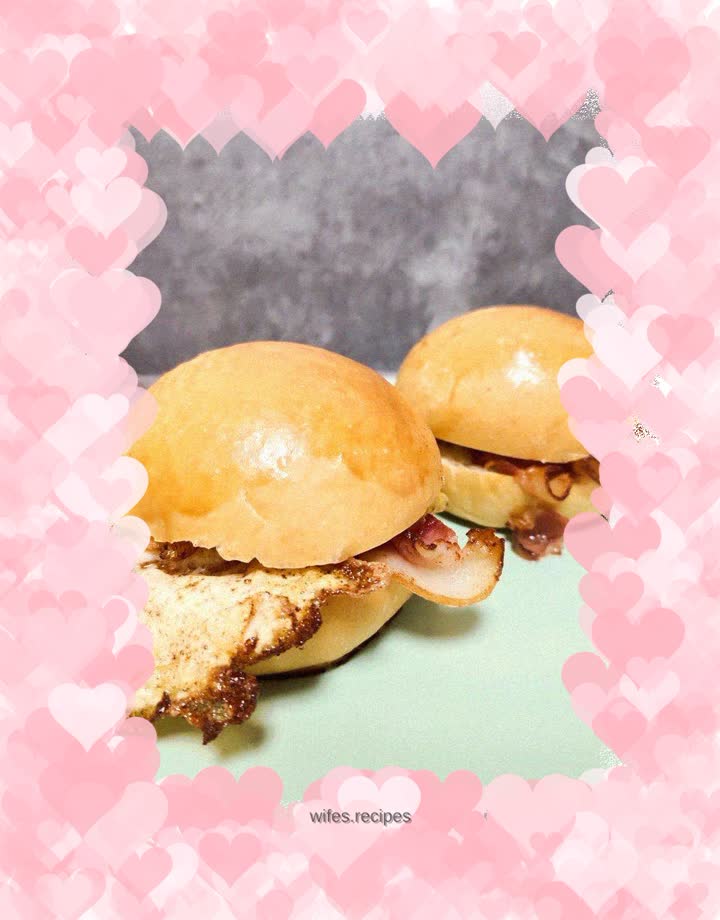 Bacon and egg burger