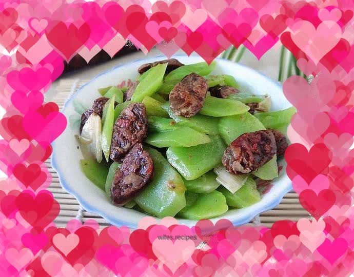 Sautéed Bamboo Shoots with Sausage