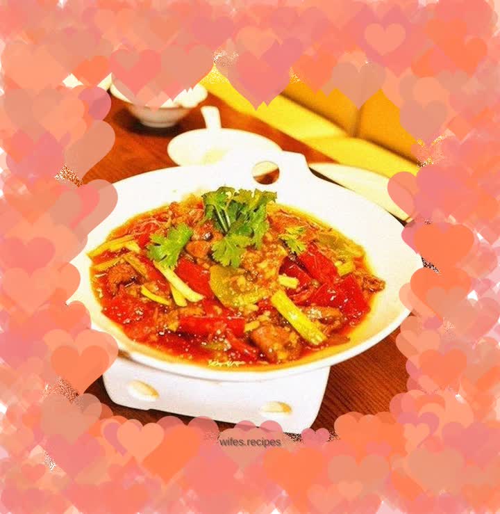 Wonderful spicy sauce, a big bowl of liver slices in the top ten creative dishes