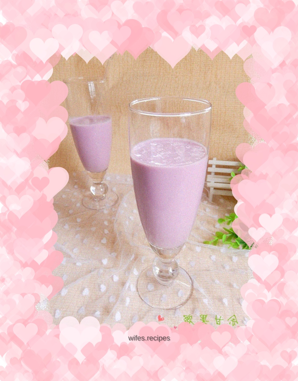 Purple sweet potato milkshake