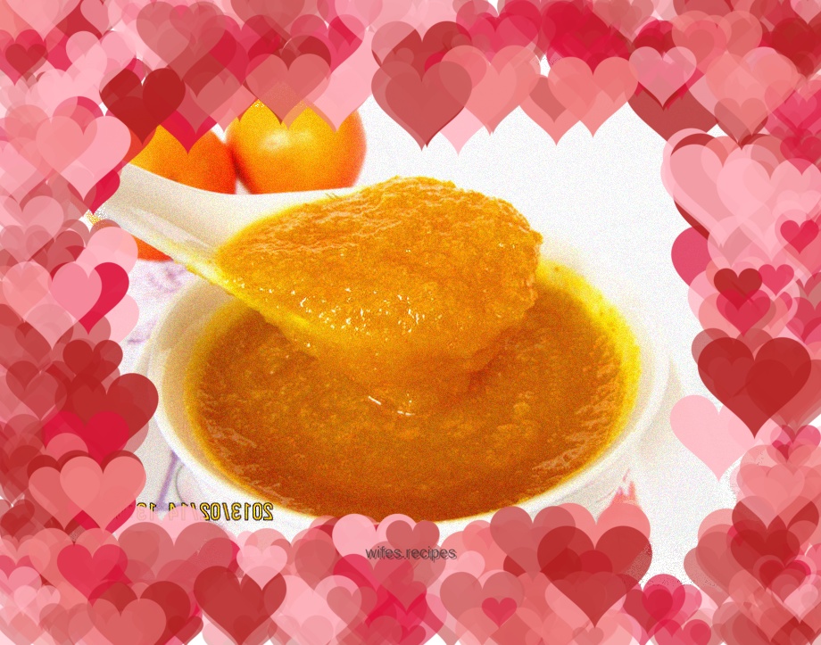 Healthy orange peel jam