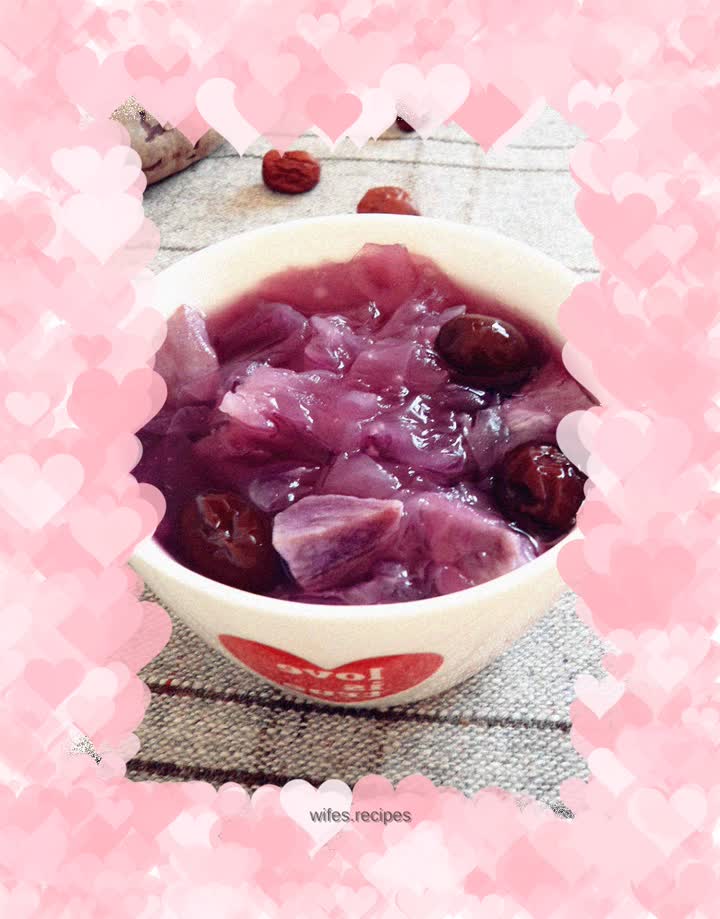 Red Dates, Purple Sweet Potatoes and Tremella Soup