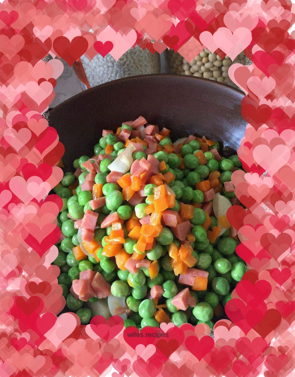Stir-fried peas