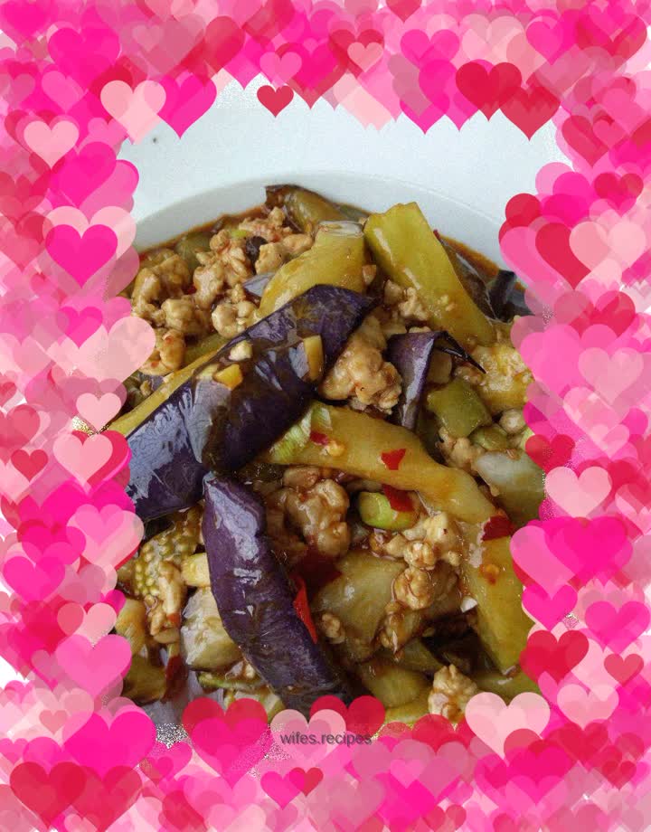 Eggplant with minced meat