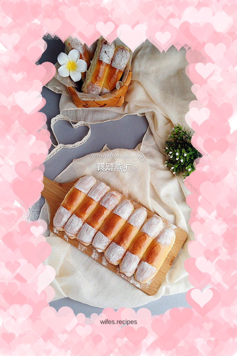 Light cream bean paste steak buns