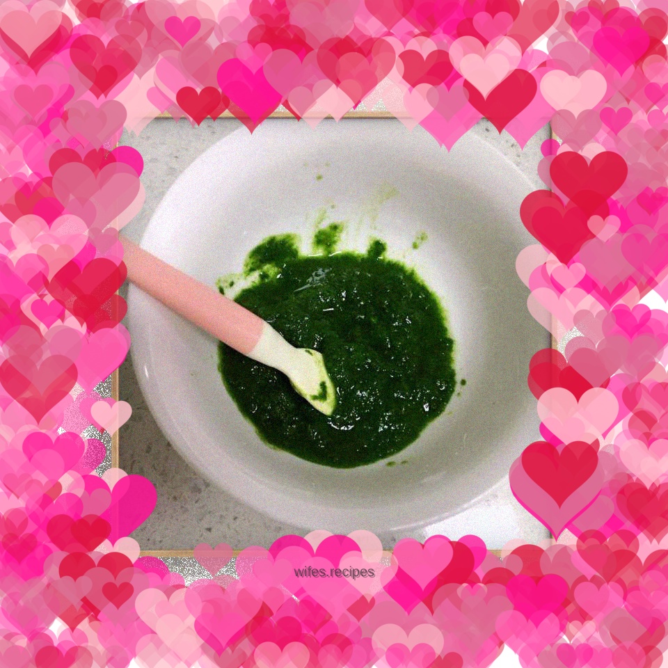 Cabbage puree ~ 6-month-old baby food supplement