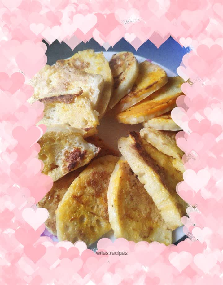 Pan-fried steamed bun slices