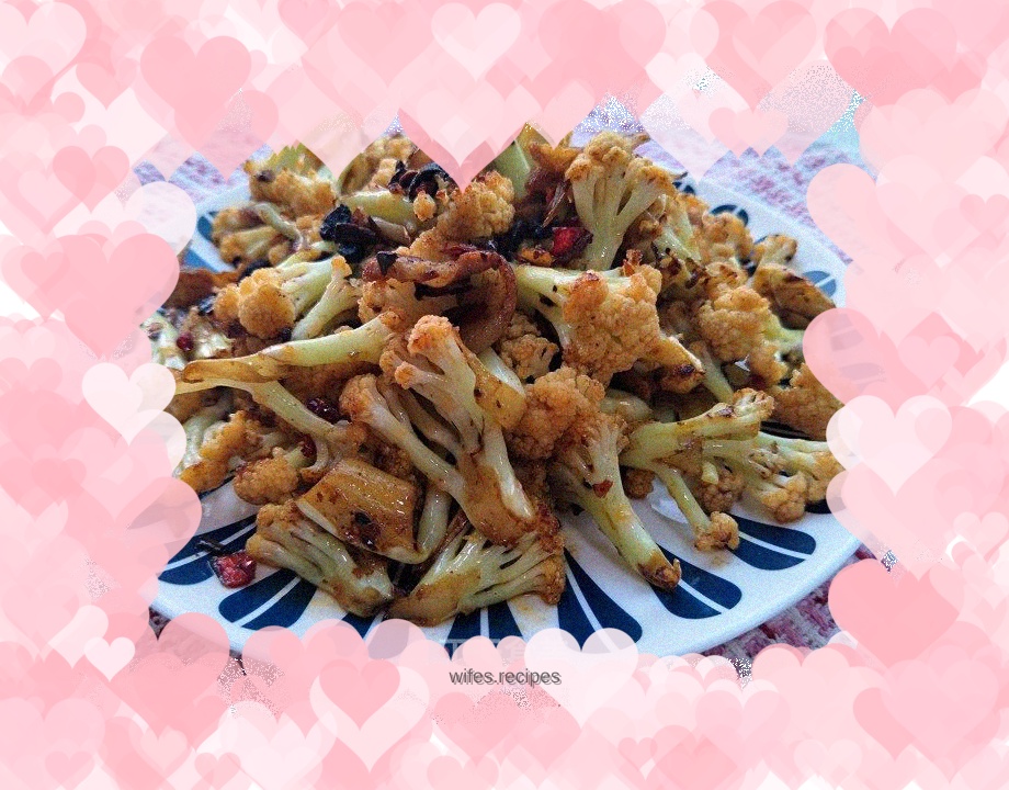 Stir-fried cauliflower